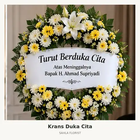 Krans Bunga Duka Jakarta Convention Center